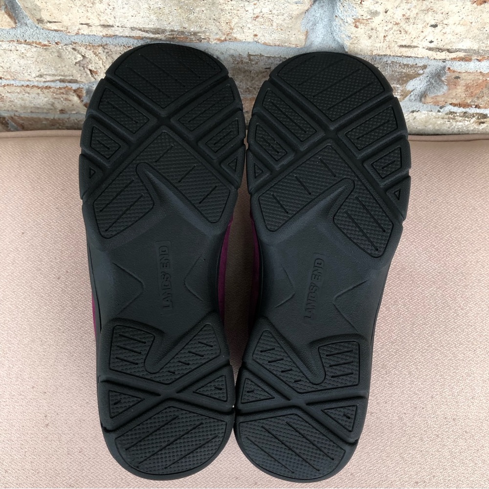 Lands’ End Women's All Weather Insulated Purple Suede Leather Zip Moc Shoes 11 - Picture 14 of 14